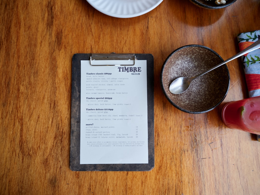 Photo restaurant menu