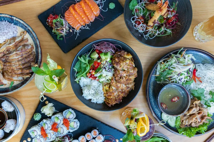 Photo Asian cuisine overview