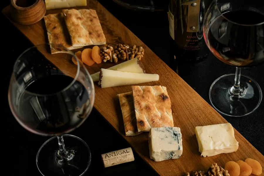 Photo wine and food pairing guide