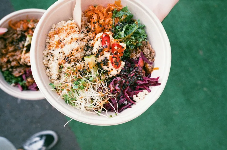 Photo vegetarian food city guide
